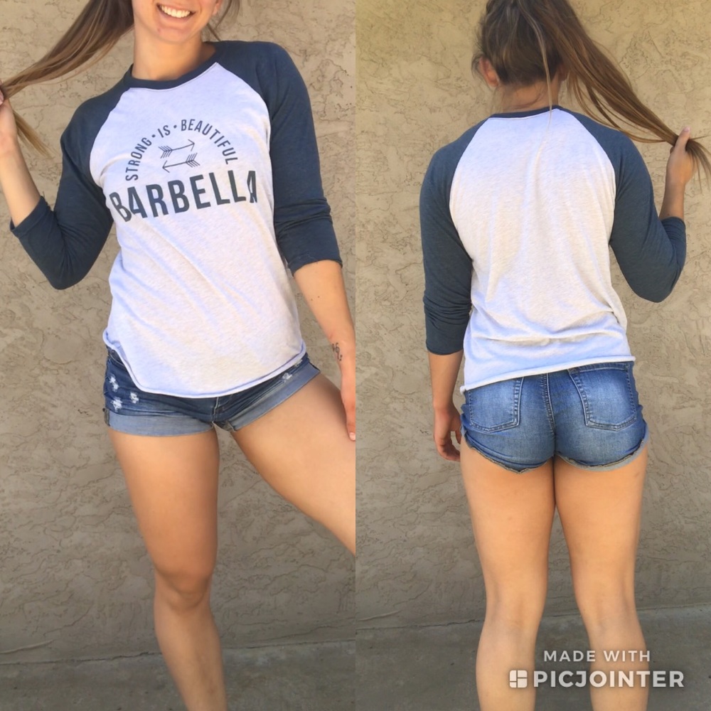 Barbella box baseball tee